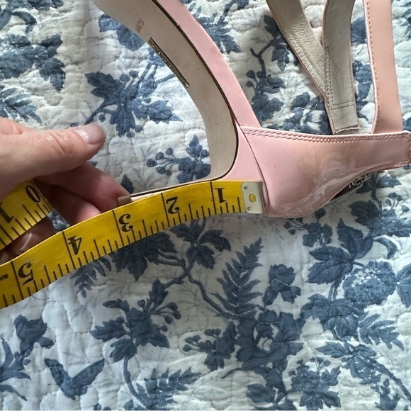 Louise et Cie Pink Lo-Hilio Leather Ankle Strap Zip Up Kitten Heels Size 8.5 - Picture 10 of 10